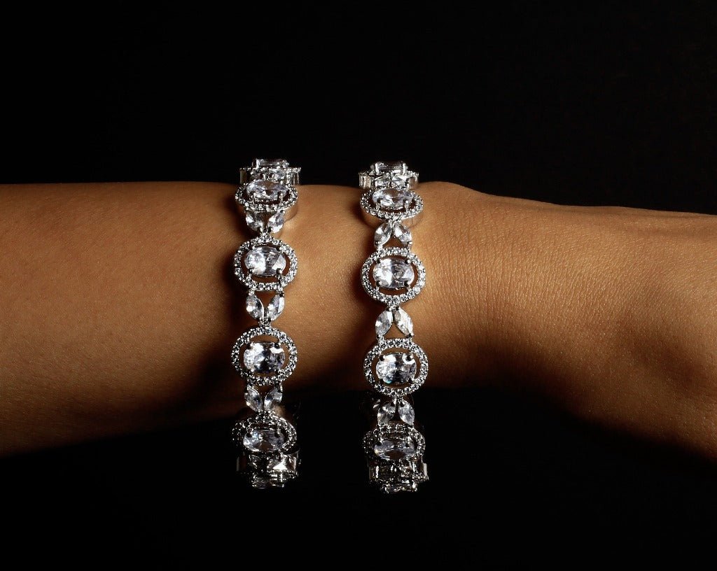 Petite Asscher Diamond Bezel Solitaire Bracelet - Lizzie Mandler